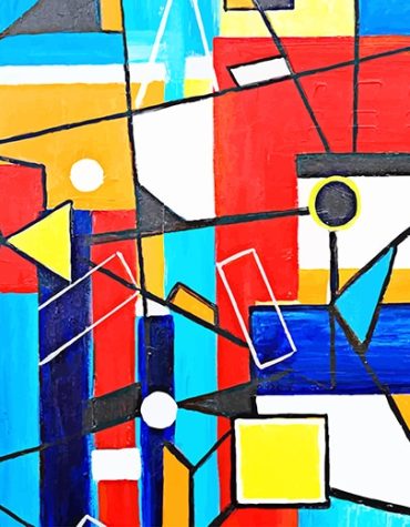 Colorful Geometric Kandinsky Paint By Numbers