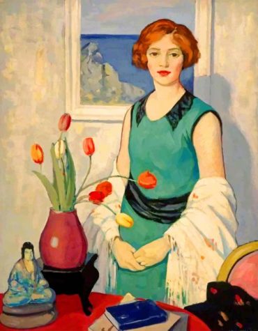 Vintage Woman by George Telfer Bear Paint By Numbers