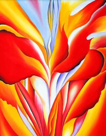 Georgia O'Keeffe Abstract Flowers Paint By Numbers