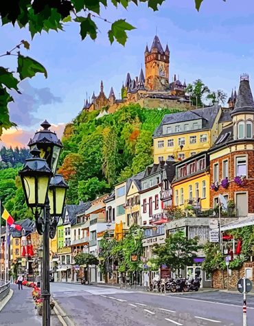 Explore Cochem Castle Germany Paint By Numbers