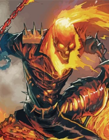 Ghost Rider Fantasy Paint By Numbers