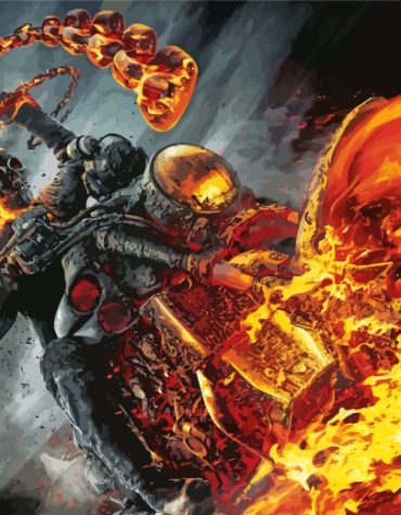 Ghost Rider Movie Paint By Numbers