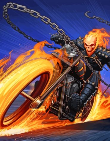 Ghost Rider Aesthetic Paint By Numbers