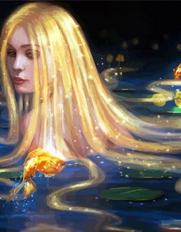 Blonde Beauty in Water Paint By Numbers