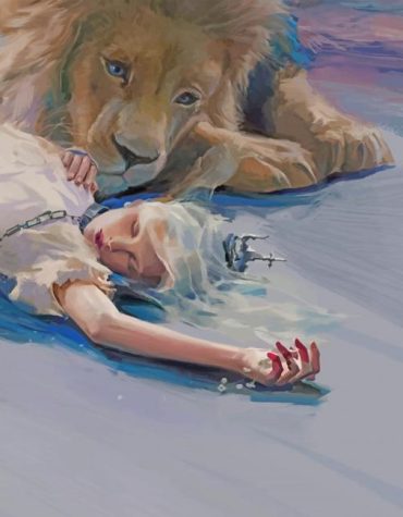 Woman and Lion Paint By Numbers