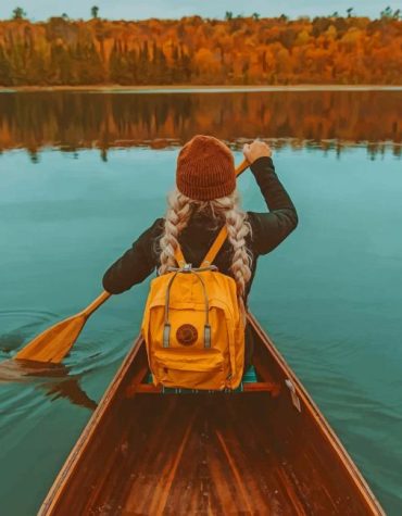 Girl on River Adventure Paint By Numbers