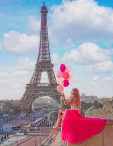 Paris Eiffel Tower Scene Paint By Numbers