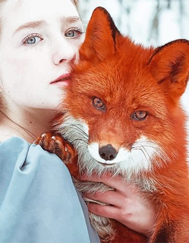 Orange Fox Girl Paint By Numbers