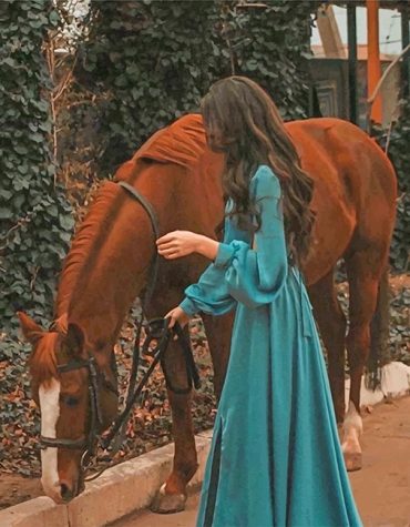 Girl with Horse Paint By Numbers