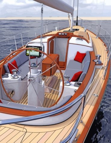 Glamourous Sailboats Paint By Numbers