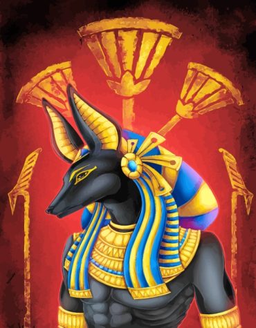 Anubis Egyptian Art Paint By Numbers