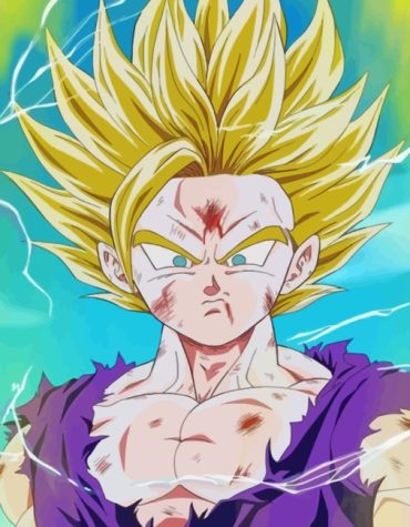 Gohan Super Saiyan Dragon Ball Z Paint By Numbers