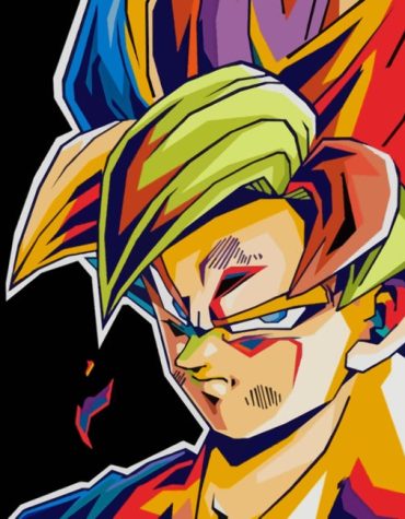 Goku Anime Pop Art Paint By Numbers