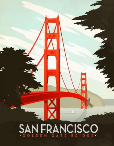 Golden Gate Bridge Scenic Paint By Numbers