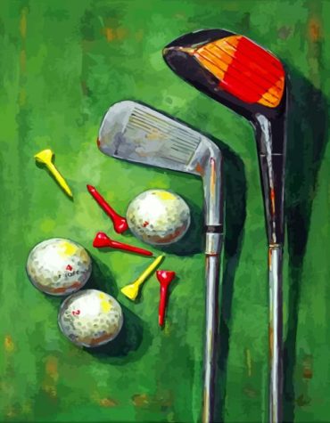 Golf Club Essentials Paint By Numbers