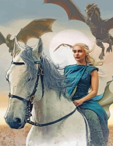 Daenerys Targaryen Game of Thrones Paint By Numbers