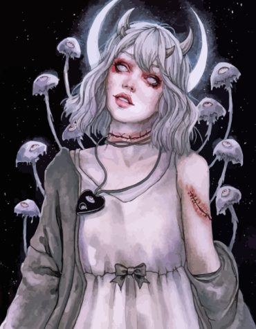 Gothic Woman Dark Art Paint By Numbers