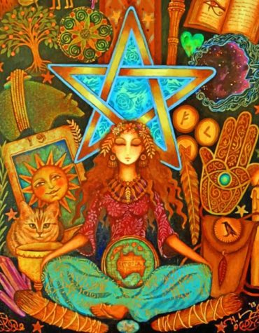 Gothic Magic Witch Paint By Numbers