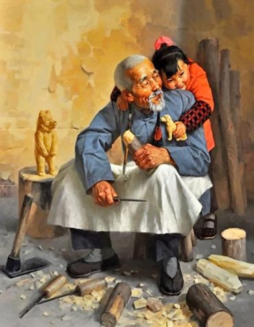 Asian Family Bonding Paint By Numbers