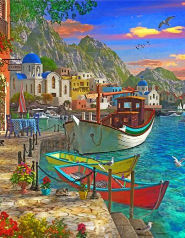 Greece Landscapes Paint By Numbers