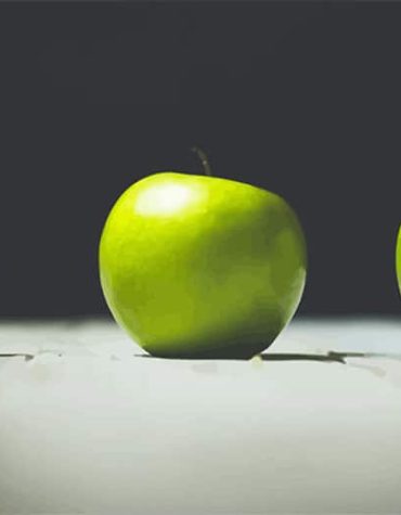 Green Apple Art Paint By Numbers