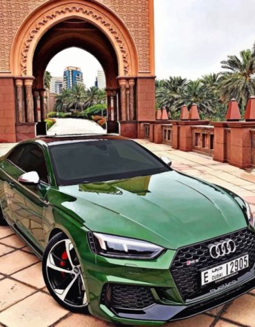 Green Audi Sport Cars Paint By Numbers
