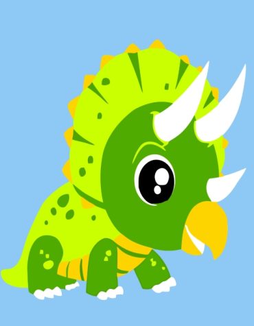 Green Dinosaur Fun for Kids Paint By Numbers