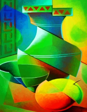 Apple Green Jar Paint By Numbers