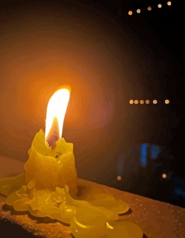 Green Melting Candle Paint By Numbers