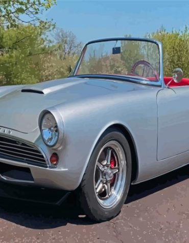 Classic Grey Sunbeam Car Paint By Numbers