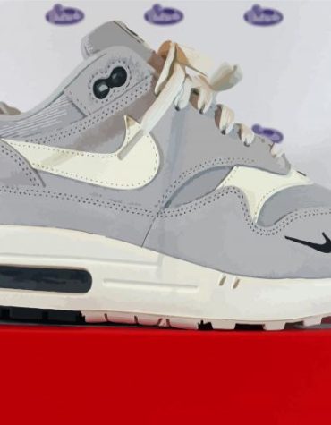 Grey Nike Air Max Shoes Paint By Numbers