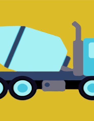 Cement Truck Theme Paint By Numbers