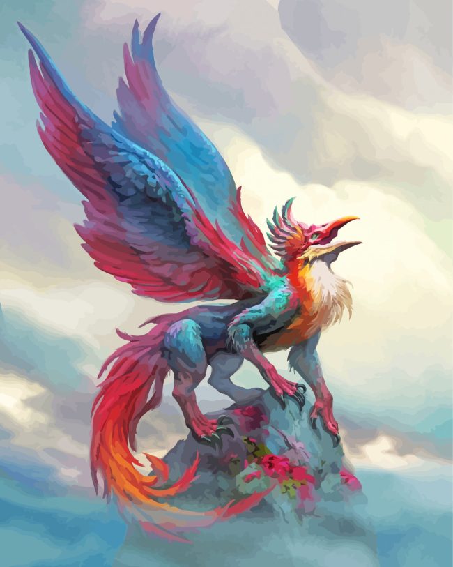 Mythical Griffin Art Paint By Numbers