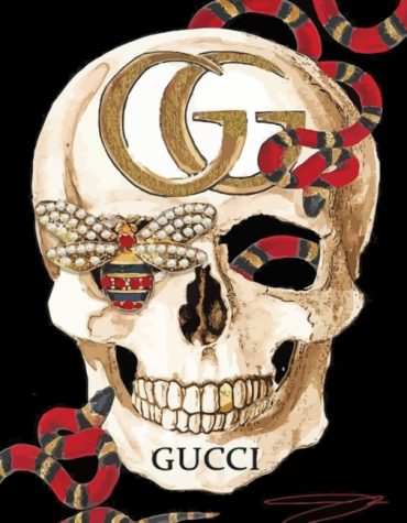 Gucci Inspired Skull Paint By Numbers