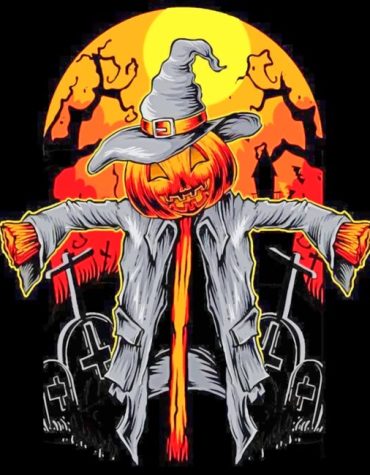 Halloween Moon and Pumpkins Paint By Numbers