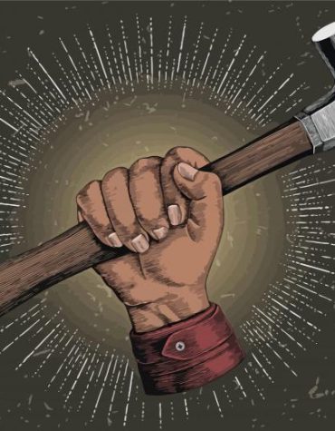 Steel Hammer Hands Paint By Numbers