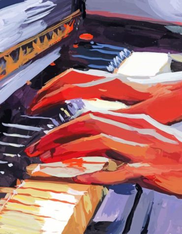 Elegant Hands at the Piano Paint By Numbers