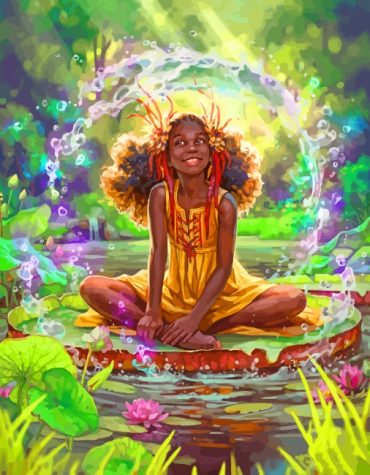 African Girl Painting Delight Paint By Numbers