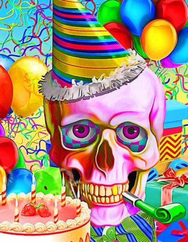 Colorful Candy Skull Paint By Numbers