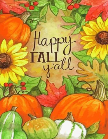 Pumpkin Sunflower Quotes Paint By Numbers