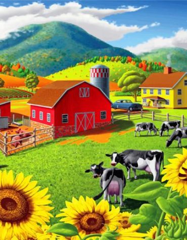 Farm Animals Paint By Numbers