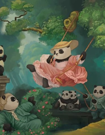 Happy Panda Family Paint By Numbers