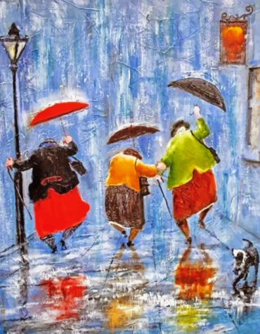Rainy Day Sisters Paint By Numbers