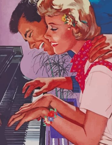 Romantic Vintage Couple Paint By Numbers