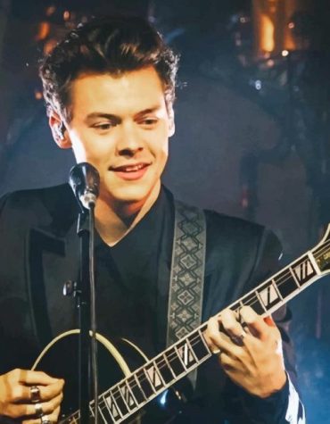 Harry Styles Guitar Play Paint By Numbers