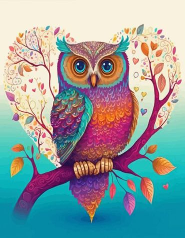 Owls of the Heart Paint By Numbers
