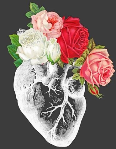 Floral Heart Bliss Paint By Numbers