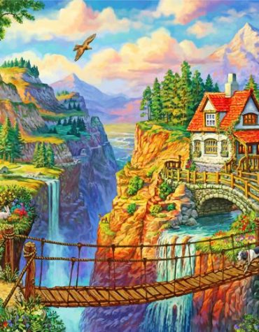 Earthly Landscapes Waterfall Paint By Numbers