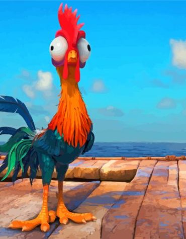 Hei Hei from Moana Paint By Numbers