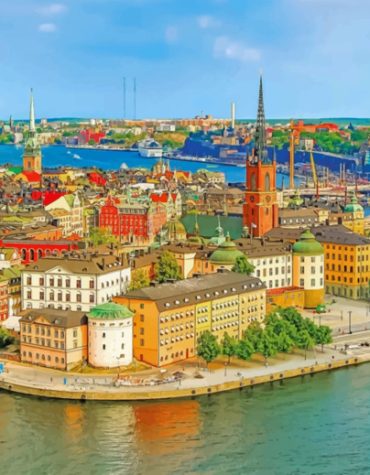 Helsinki Cityscape Paint By Numbers